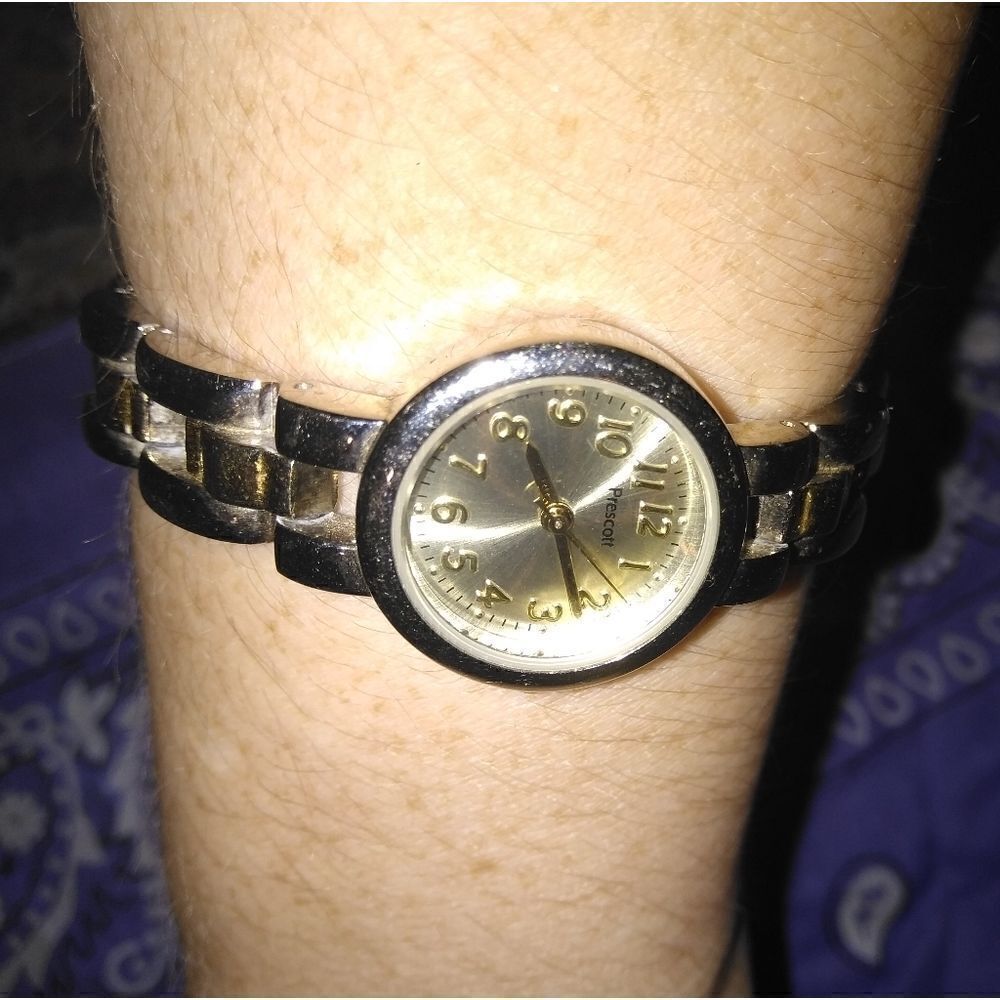 Gold and Silver tone Prescott ladies watch